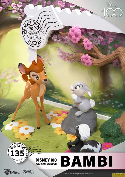 Actual product image Beast Kingdom Disney 100th Anniversary D-Stage PVC Diorama Bambi 12 cm