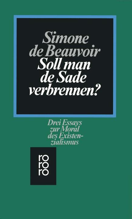 Produktbild Soll man de Sade verbrennen? (Deutsch, Simone de Beauvoir, 1983)