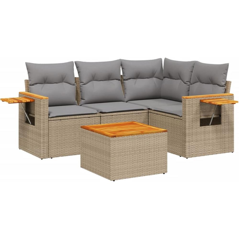 VidaXL, Gartenlounge, 10-tlg. Garten-Lounge-Set mit Kissen