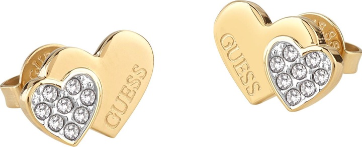 Produktbild Guess Charming Gold Plated Studs Party Crystal Earrings JUBE02174JWYGT/U (Edelstahl)