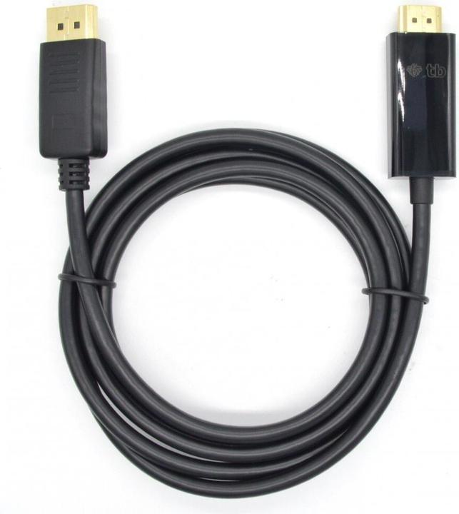 Actual product image Lenovo DisplayPort- HDMI 1.8 m. Cable, black (AKXVDMHMDP18B) (1.80 m, DisplayPort)
