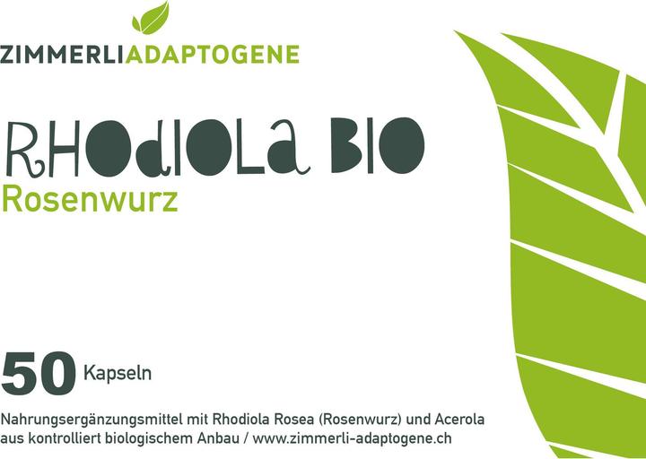 Image du produit Zimmerli Adaptogene Rhodiola en gélules (BIO) 50 gélules (1 pièce(s), Capsules, 25 g)