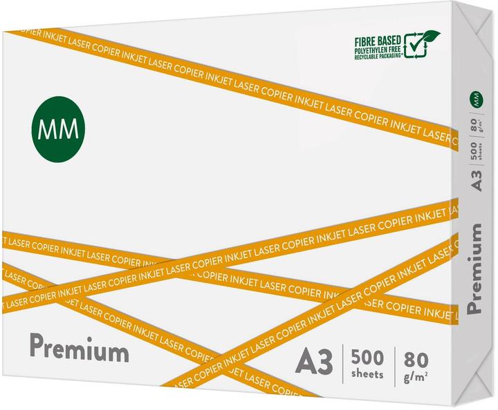 Insta360 360 Kopierpapier Premium A3, Hochweiss, 80 g/m², 500 Blatt (A3, 500 Blätter, 80 g/m²)