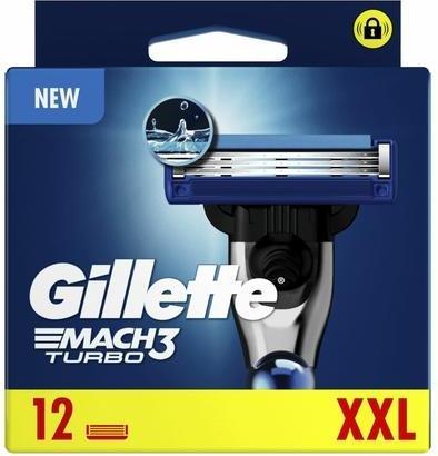 Produktbild Gillette Mach3 Turbo Blades 12 Pack - High Performance Razor Blades (12 x)
