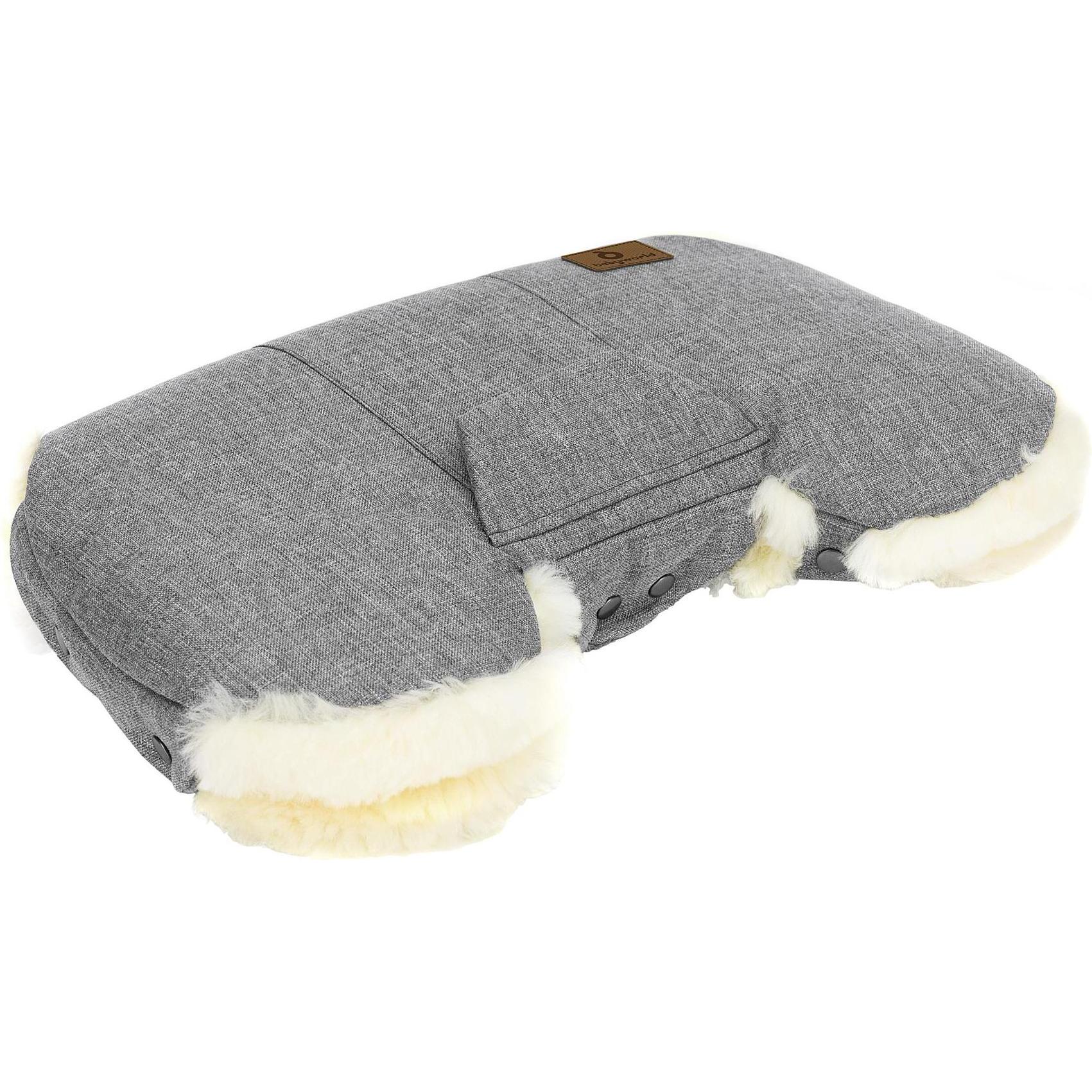 Babyworld BW Handwärmer Lammfell sil-gra (BABYWORLD)