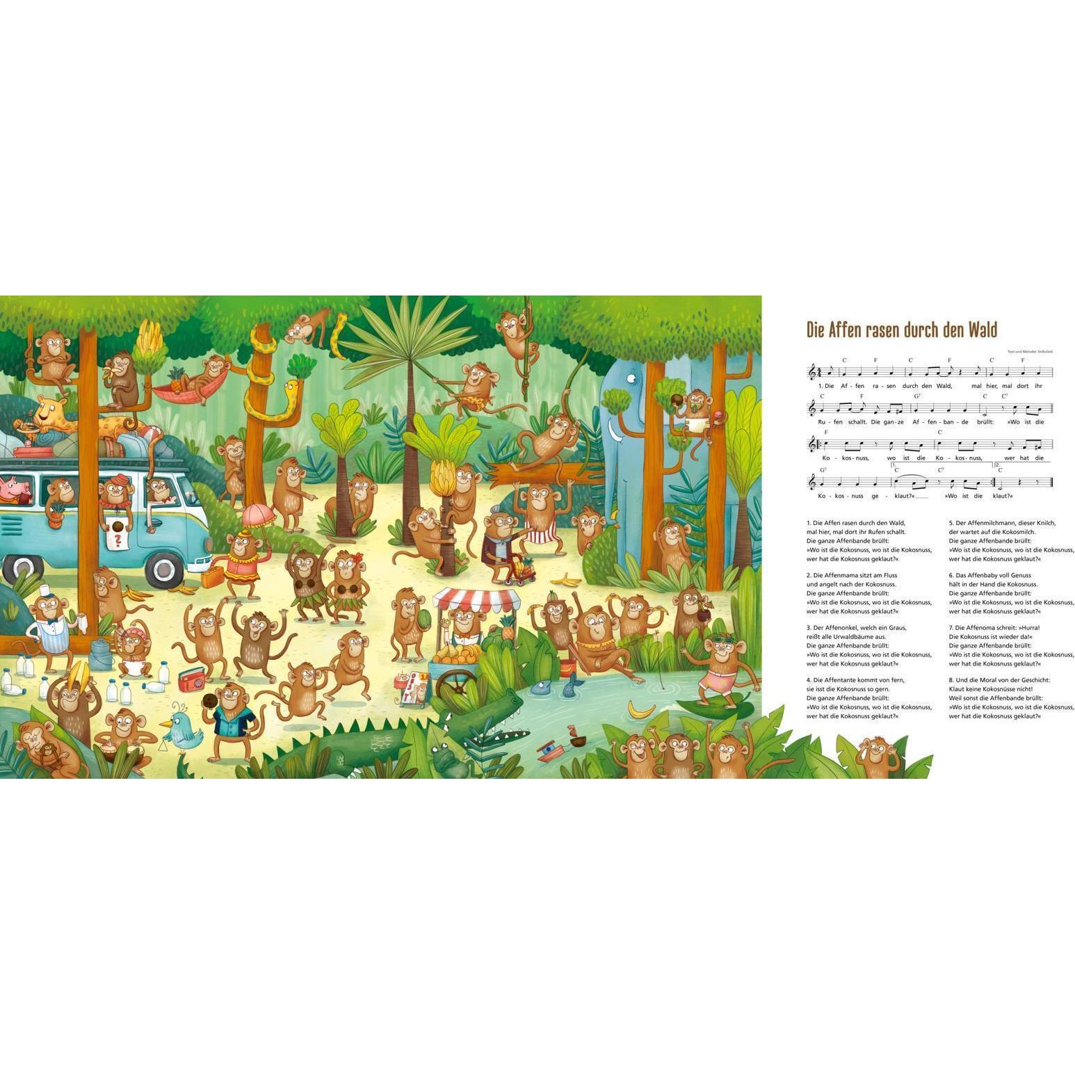 Thumbnail - Die Affen rasen durch den Wald …, Kinderbücher von Pina Gertenbach