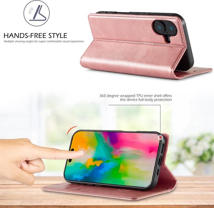Produktbild Ueli Express Leder Buch Etui Tasche mit Kartenfach (Apple iPhone 16)