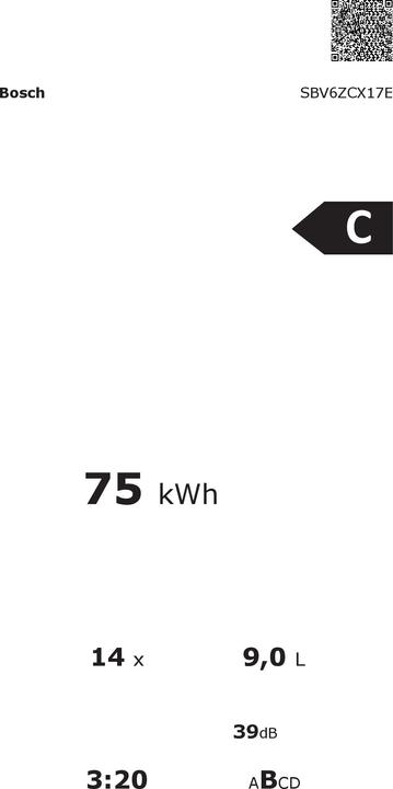 Image du produit Bosch Hausgeräte SBV6ZCX17E Série 6
