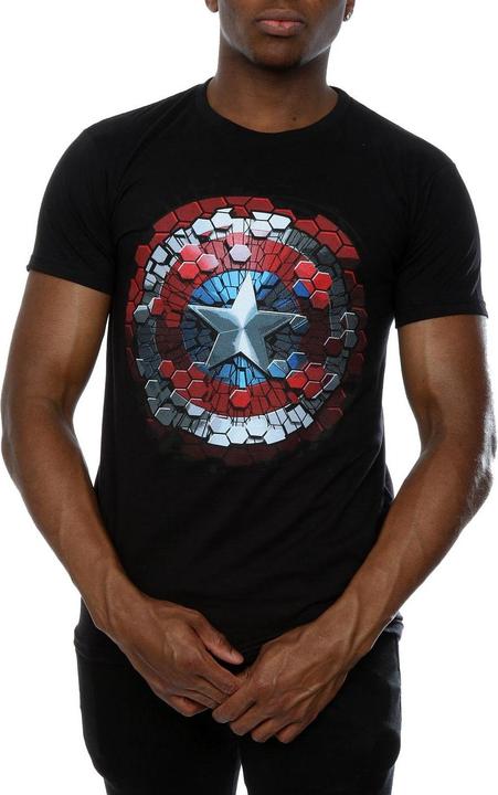Produktbild Captain America Civil War Hex Shield TShirt (L)