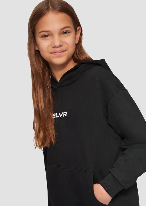 Immagine prodotto S.Oliver Sweatshirt Unisex Kapuzen-Sweatshirt mit Känguru-Tasche und Frontprint (146, 152)