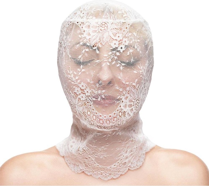 NS Novelties Fetish & Fashion Masque En Dentelle Blanc