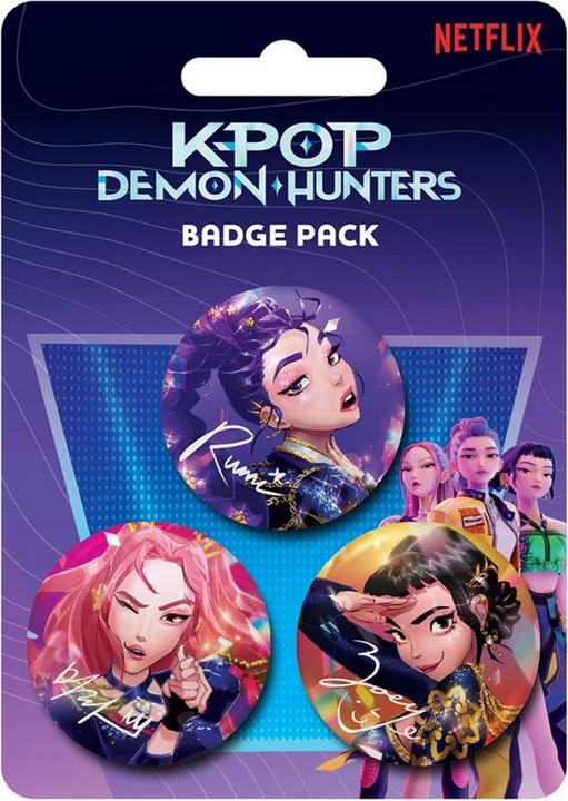 K-Pop Demon Hunters Button Badge (Pack of 3)