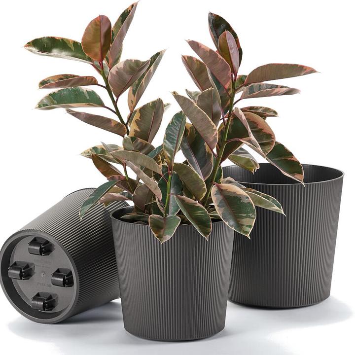 Produktbild Euro3plast Blumentopf Fyre Ø 25 cm anthrazit Greener