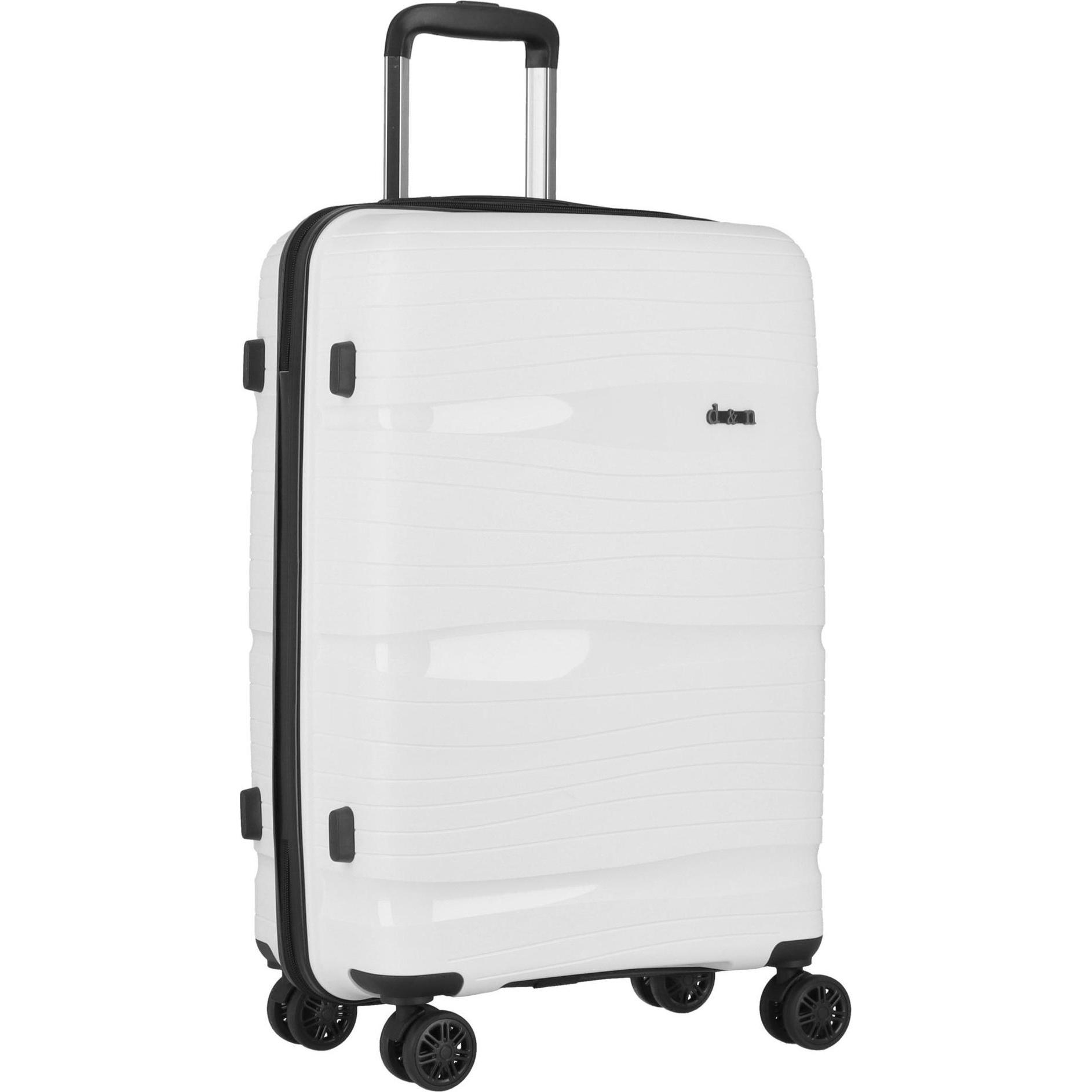Thumbnail - D&N, Koffer, Travel Line 4300 4 Rollen Trolley M 68 cm, Weiss, (65 l, M (50 - 90l))