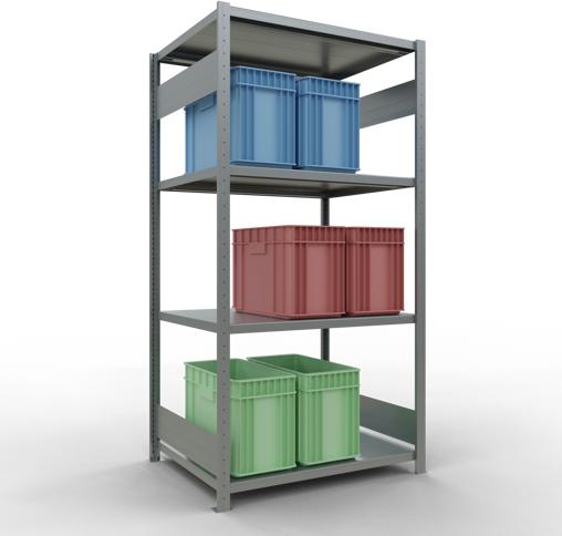 Actual product image Schulte Lagertechnik MULTIplus330 basic racking system with length ledgers