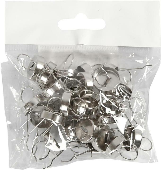 Immagine prodotto Creativ Company Gancio per baubles, argento, 25 pezzi (25 x)