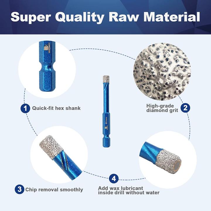 Produktbild Brschnitt ‎BDB51006402R005 Fliesenbohrer-Set (6 Millimeter)