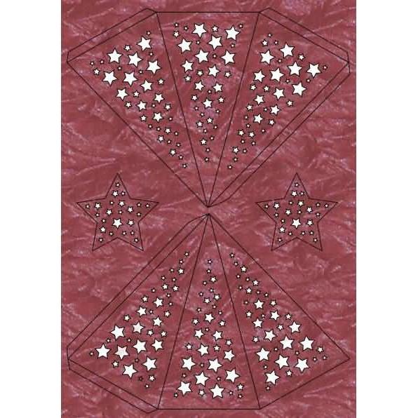Thumbnail - Ursus Papier-Deko Silhouetten-Sterne rot