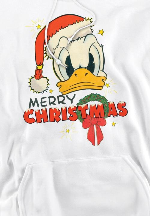 Immagine prodotto Disney Merry Christmas Felpa con Cappuccio Daffy Duck Uomo (S)