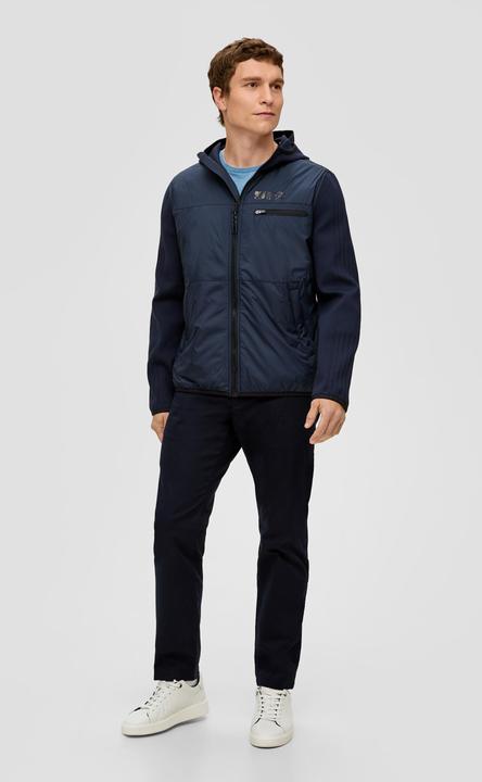 Immagine prodotto S.Oliver Outdoor-Jacke Nylonjacke mit gestrickten Ärmeln und Kapuze (L)