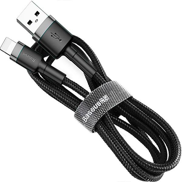 Produktbild Baseus Cafule Cablespecial editionUSB For iP 1.5A 2M Grey+Black (2 m)