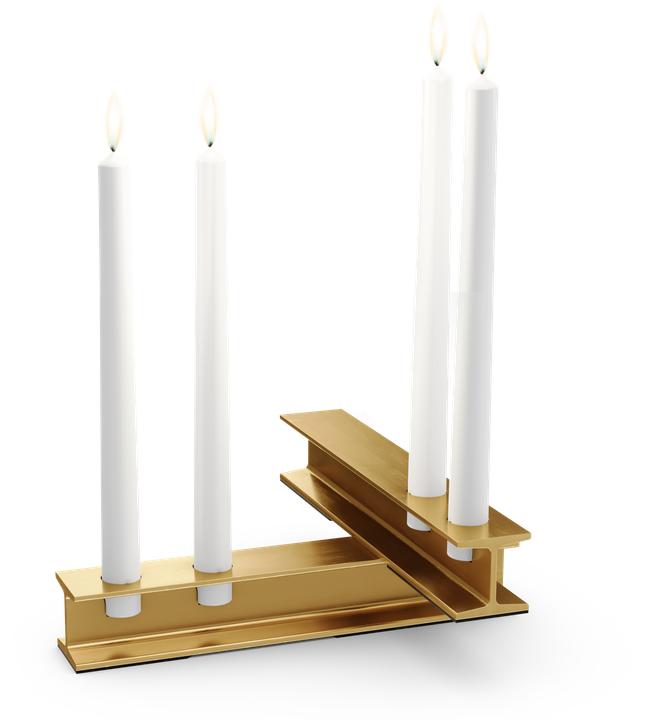 Productafbeelding Höfats HENRY METAL II+II Kerzenhalter-Set gold