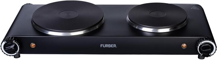Produktbild Furber Doppelkochplatte Schwarz, 1500 W / 1000 W