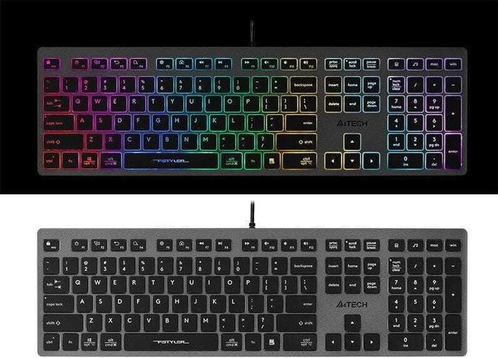 Produktbild A4Tech A4T FStyler FX60H (Neonbeleuchtung) (Eng. Int., Kabelgebunden)