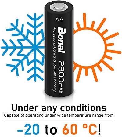 Actual product image Bonai Rechargeable batteries (24 pcs., AA, 2800 mAh)