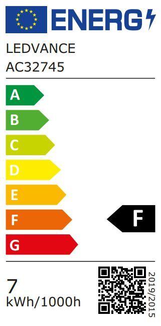 Energie-Label Osram Led Value Par16 (GU10, 6.90 W, 575 lm, 1 x, F)