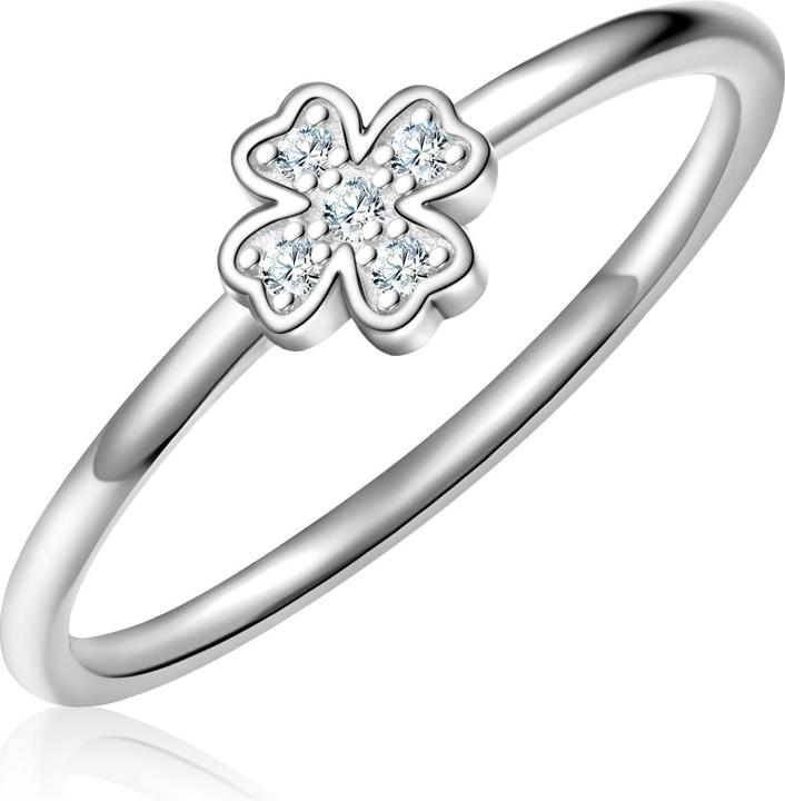 Produktbild Glanzstücke München Damen Ring Kleeblatt Sterling Silber - 34566 (60, 925 Silber)