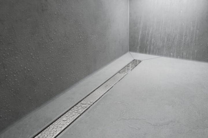 Immagine prodotto hansgrohe RainDrain Match è un set di canalette per doccia 800 con telaio regolabile in altezza (acciaio inox (800 mm)