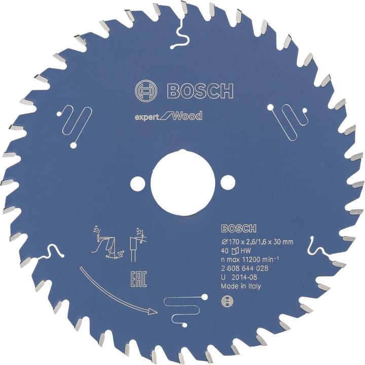 Produktbild Bosch Professional Zubehör Kreissägeblatt Expert for Wood, 170 x 30 x 2,6 mm, 40