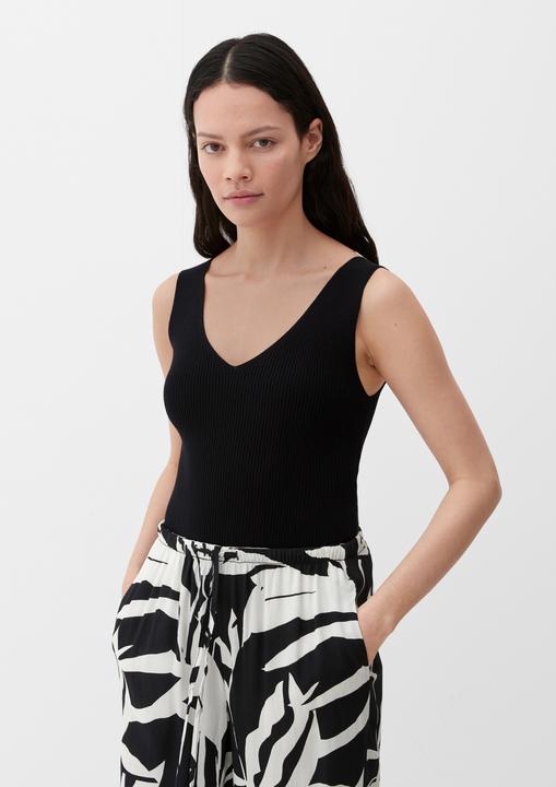 Produktbild s.Oliver Strickpullunder Rippstrick-Top aus Viskosemix (46)