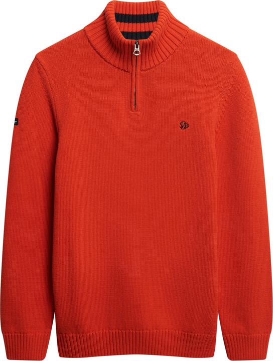 Produktbild Superdry Strickpullover aus Baumwolle mit halbem Reissverschluss (M)