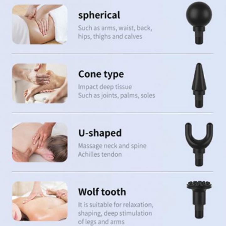 Actual product image Magni Massage gun, LCD display, white (32 Steps, 120 min)