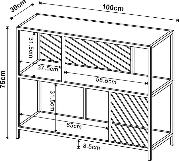 Actual product image En.Casa Lumparland (30 x 100 x 75 cm)
