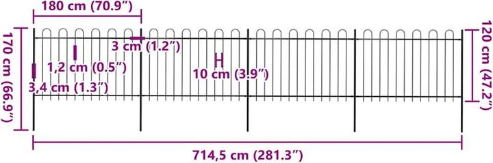 Produktbild vidaXL Zaunpaneel