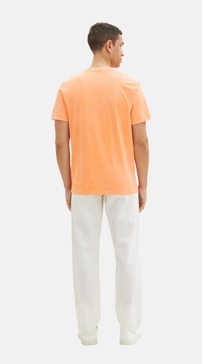 Produktbild Tom Tailor T-Shirt Kurzarmshirt mit Henley-Ausschnitt und ausgewaschener Optik (XL)
