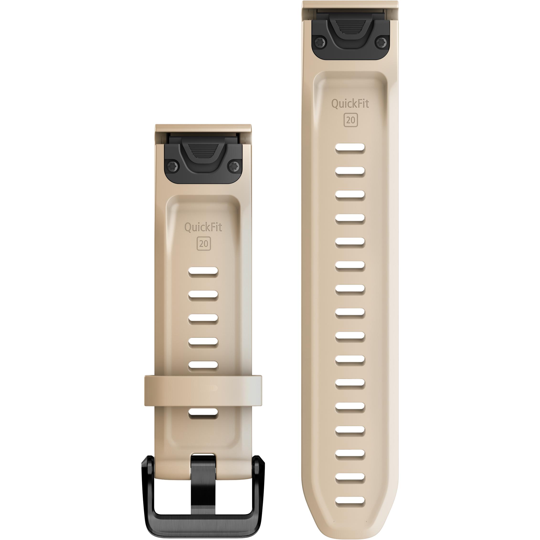 Thumbnail - Garmin QuickFit Band (20 mm, Silikon, fenix 7S, fenix 7S Solar), Uhrenarmband, Beige