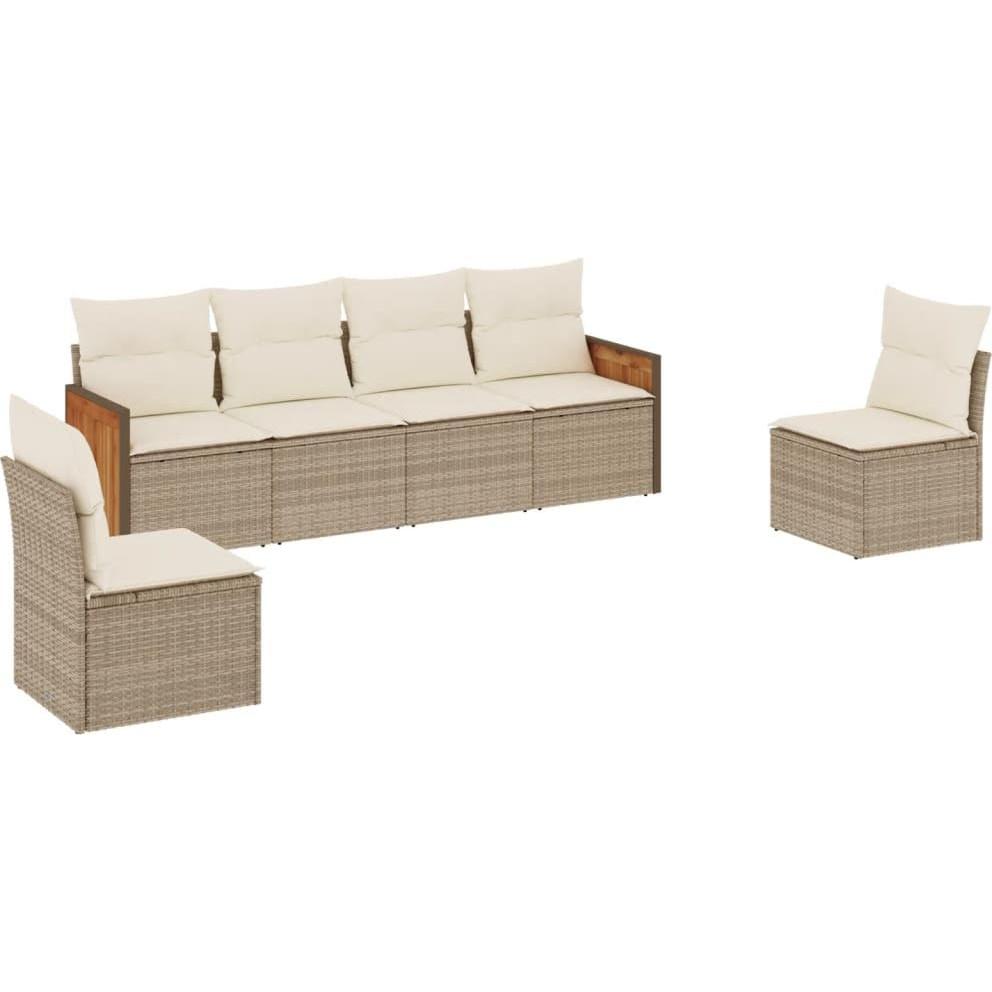 VidaXL, Gartenlounge, 10-tlg. Garten-Lounge-Set mit Kissen