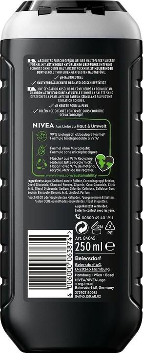 Produktbild NIVEA MEN Men Pflegedusche Active Clean (n) 250 ml (250 ml)