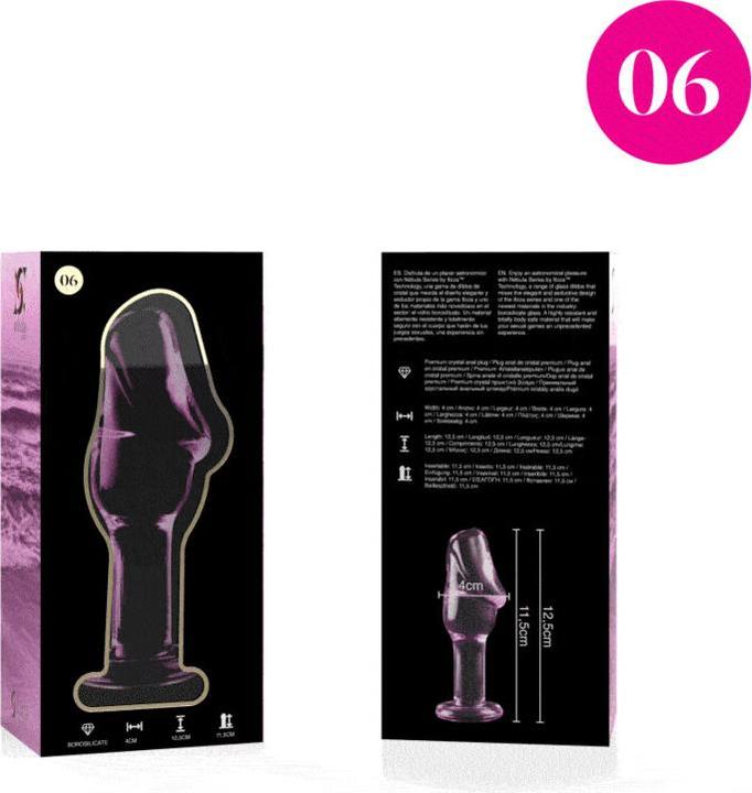 Immagine prodotto Ibiza Serie Nebula Di ™ - Modello 6 Anal Plug In Vetro Borosilicato 12,5 X 4 cm Rosa