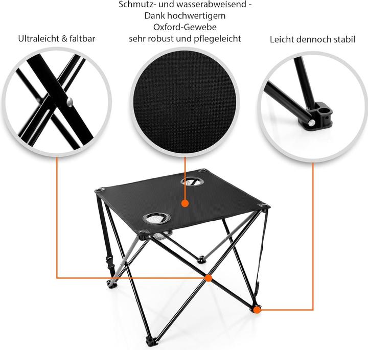 Image du produit BigDean Campingstuhl & Campingtisch-Set