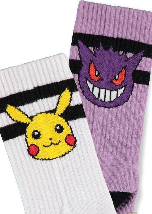 Produktbild Difuzed Pokemon pack 2 paires de chaussettes Women Heads 35-38 (2er Pack, 35 - 38)