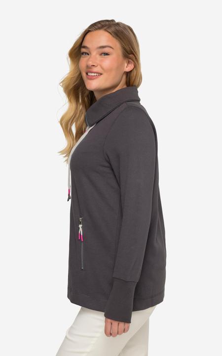 Immagine prodotto Laurasøn Sweatjacke, Stehkragen, Zipper, Langarm (S)
