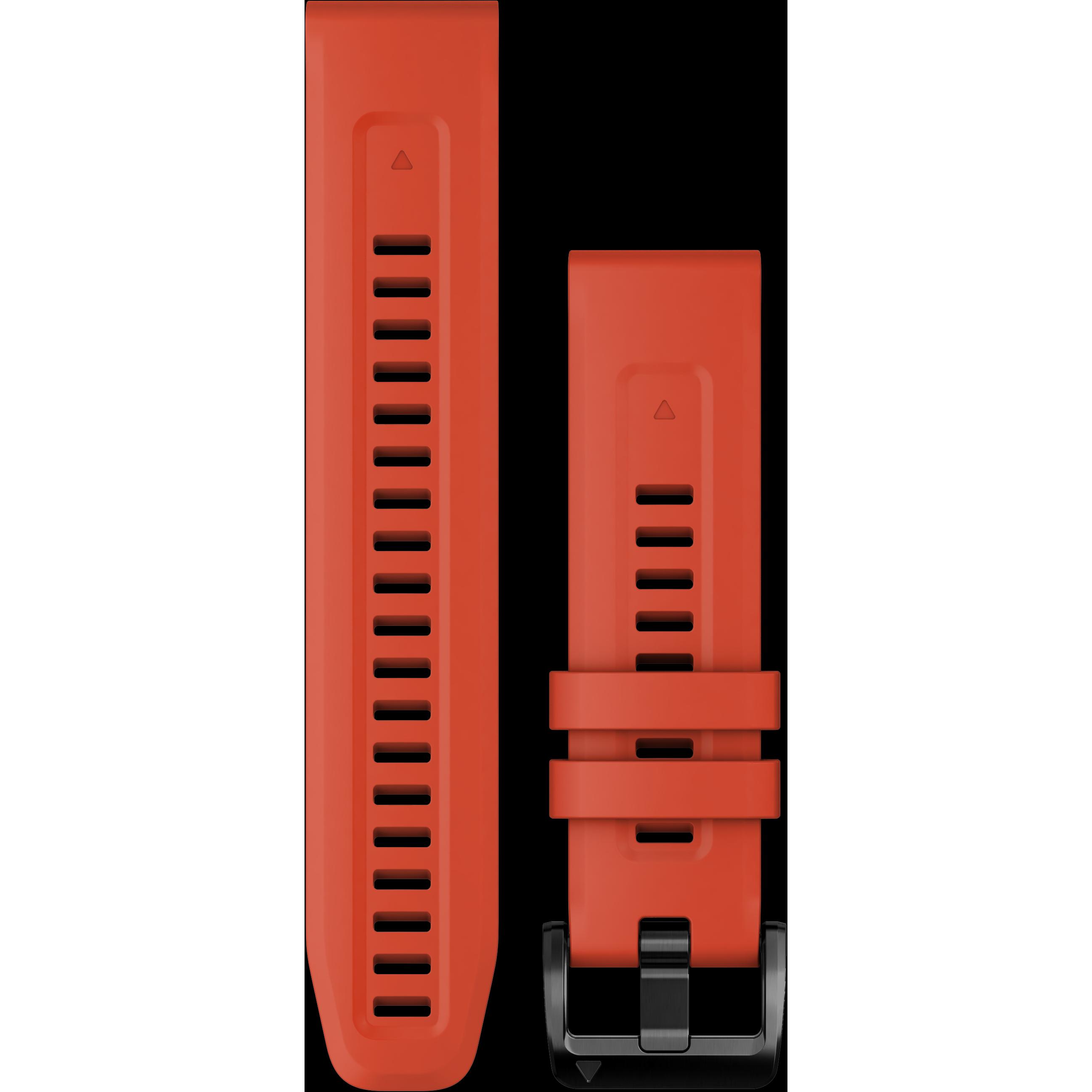 Garmin QuickFit Band (22 mm, Silikon, fenix 7, fenix 7 Solar), Uhrenarmband, Rot