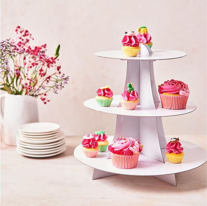 Actual product image FunCakes Cupcake Ständer, 3 Stöckig Weiss