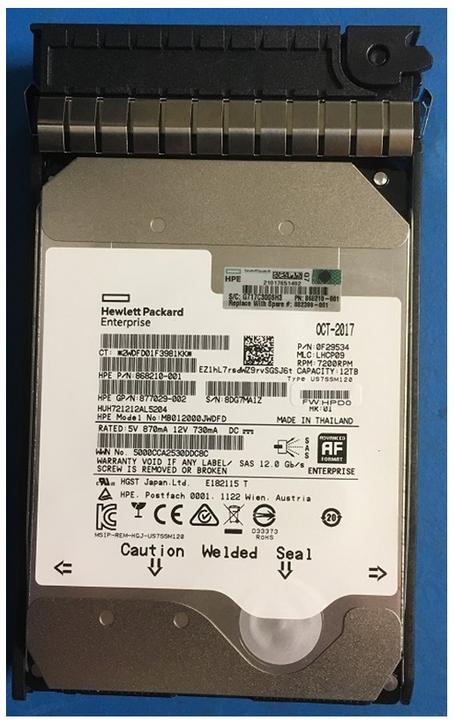 Image du produit HPE DRV HDD 12TB 7.2K LFF (12 To, 2.5")