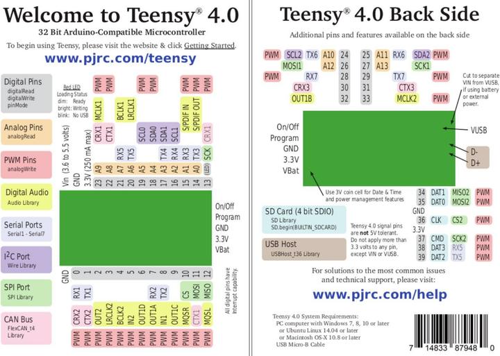 Produktbild Joy-it Joy it Mikrocontroller TEENSY 4.0 Development Board